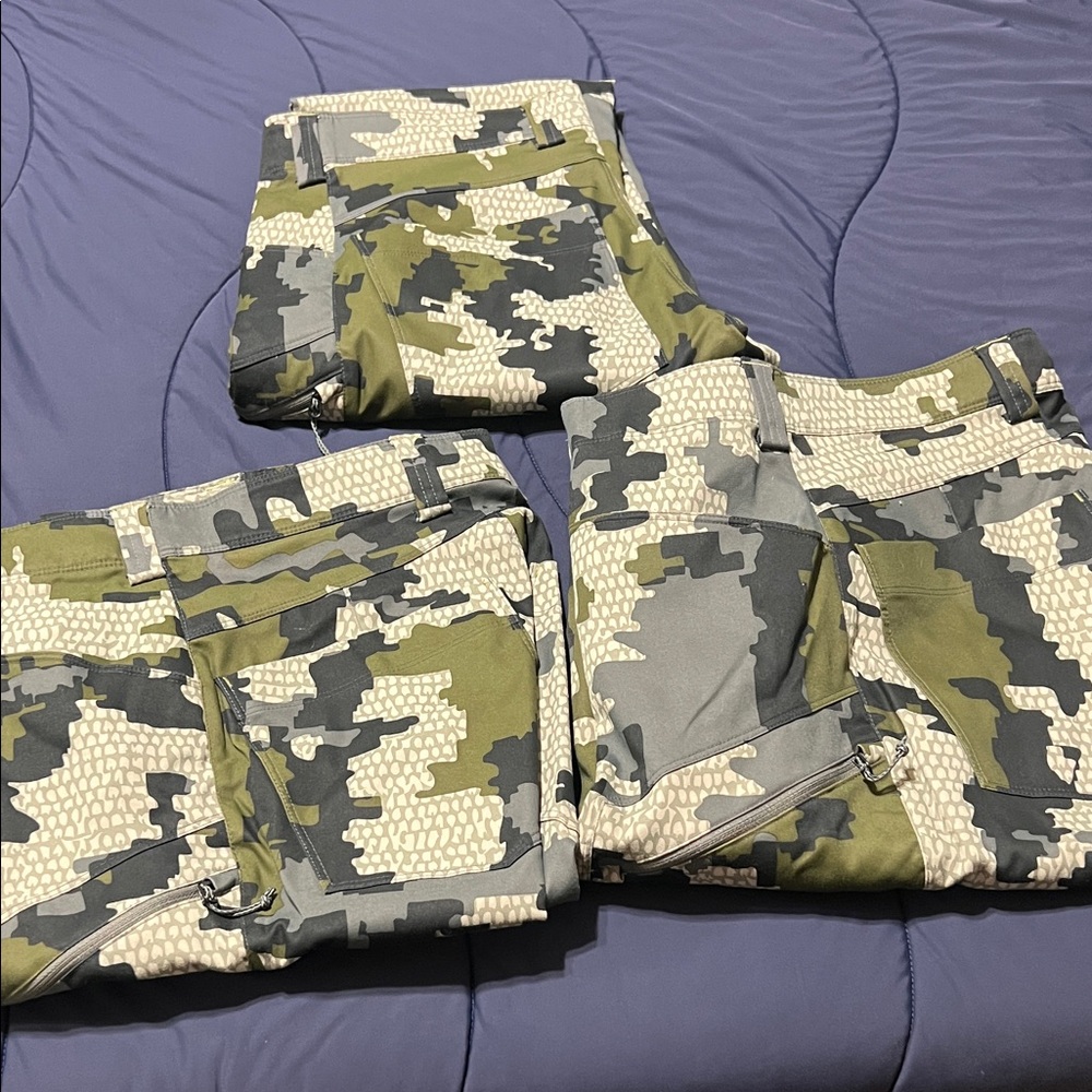 3 pairs of Attack pants from Kuiu. Never worn. Size 34
